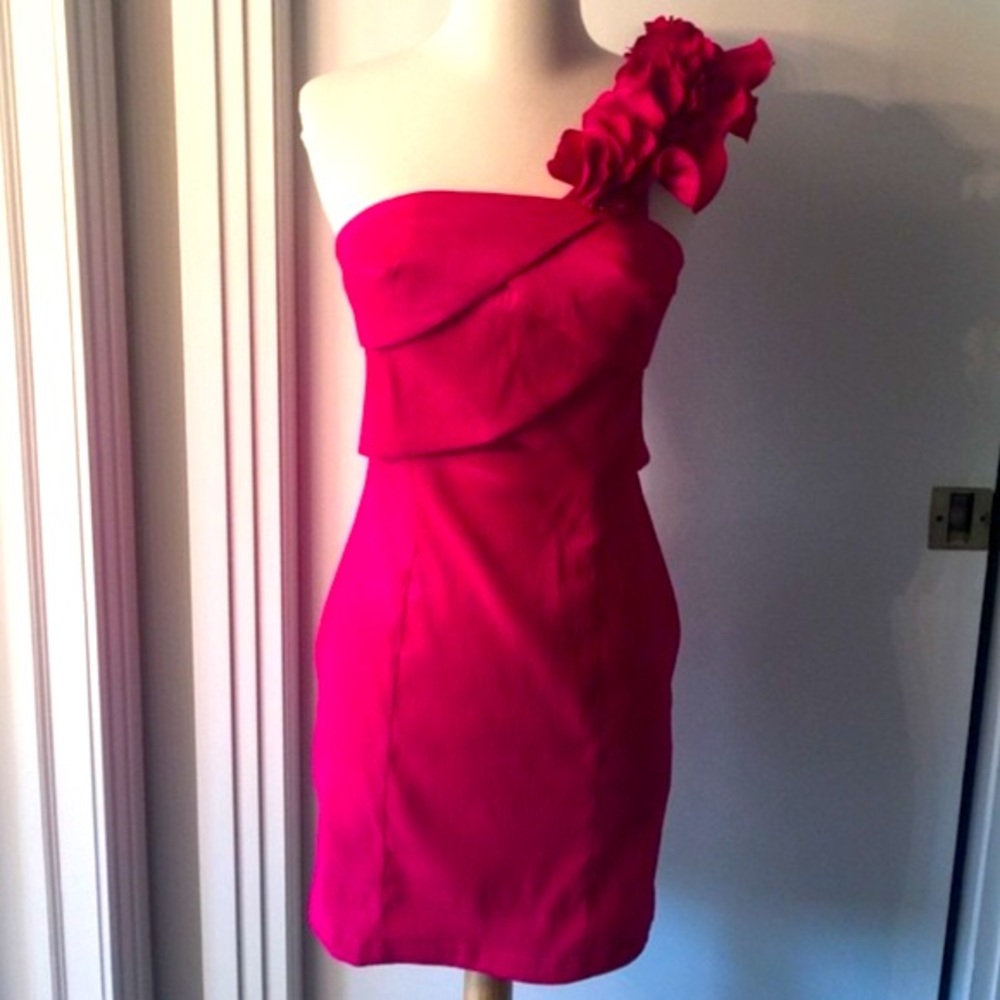 Arden B Special Occasion One Shoulder Cocktail Dress